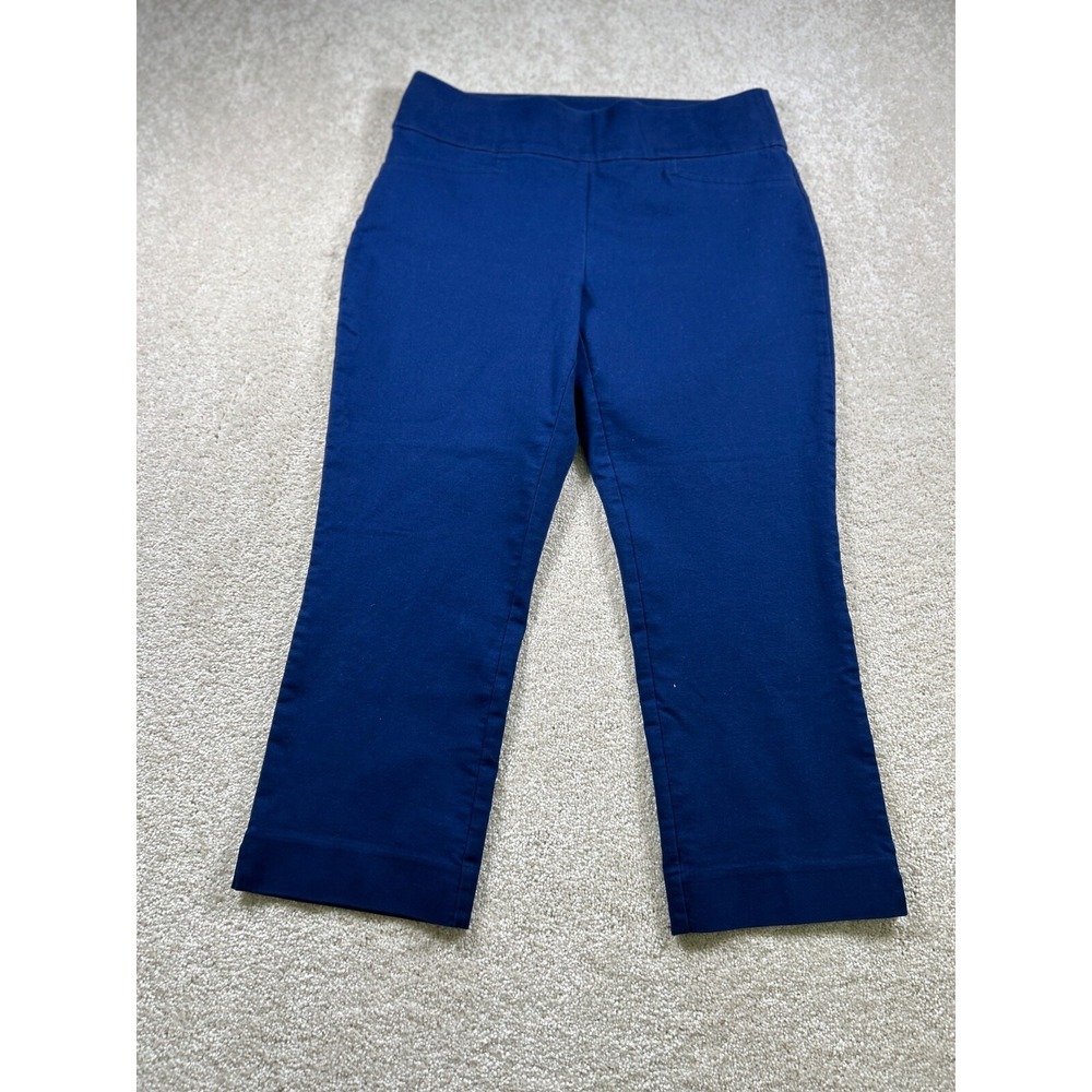 St John'S Bay Womens Size 8 Capri Blue Pull On Pants‎